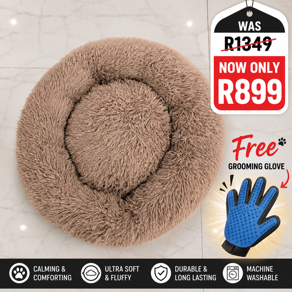 Dream Cloud Calming Bed | Taupe (80cm - Medium dog breeds)