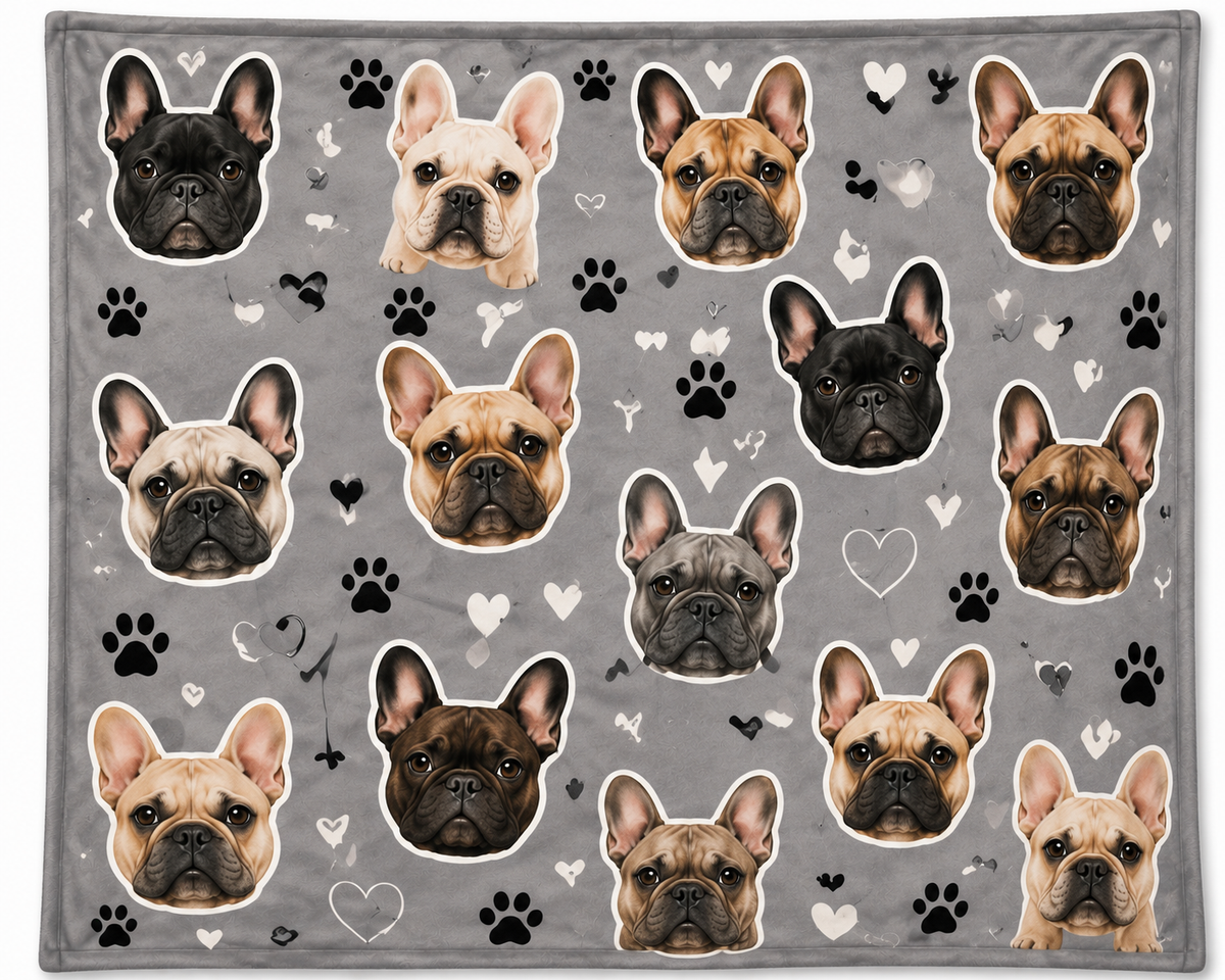 Animals Inc - French Bulldog Blankets (70 X 100 CM )