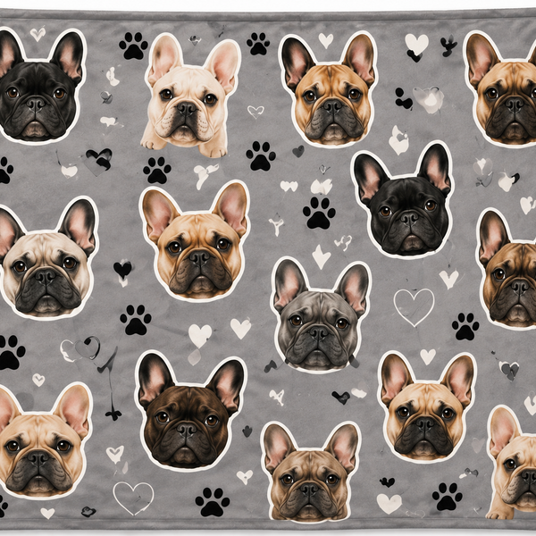 Animals Inc - French Bulldog Blankets (70 X 100 CM )