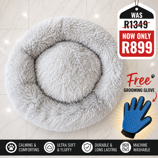 Dream Cloud Calming Bed | Light Grey (80cm - Medium dog breeds)