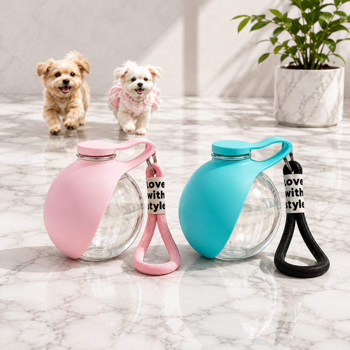 🐾 AquaPaw Go – Portable Dog Walking Water Bottle 💧